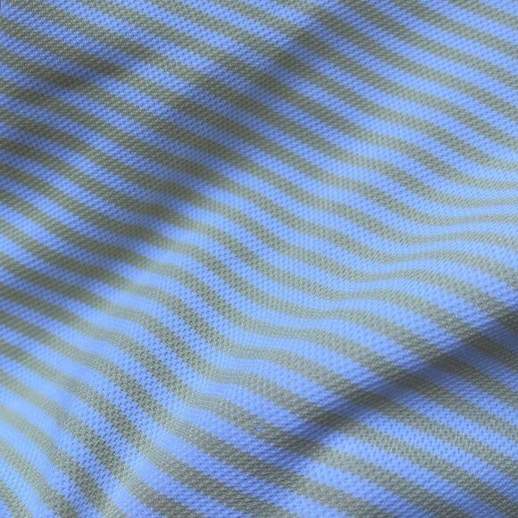 Champions Tour Yellow Striped Performance Golf Polo Shirt - Size XL - Picture 7 of 13